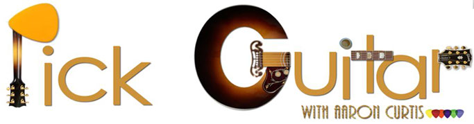 Pick Guitar Logo Banner